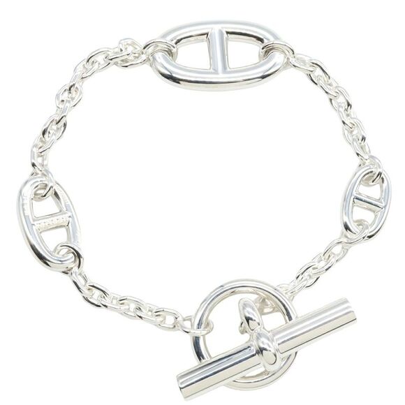 Hermes Silver 925 Chain d'Ancre Bracelet - Picture 1 of 6